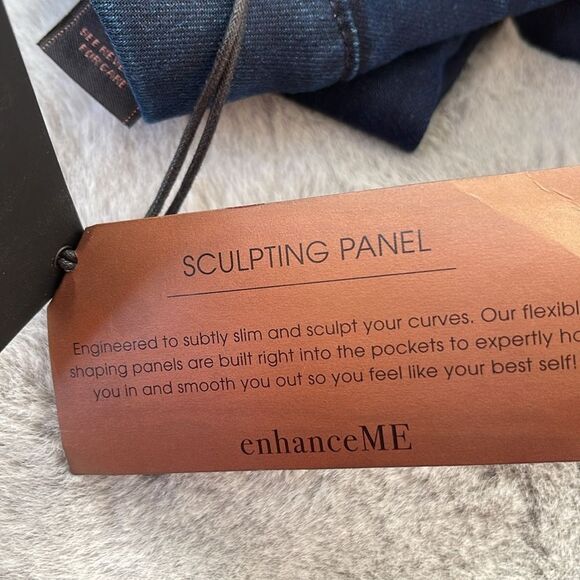 ✨ NWT Jen7 for All Mankind Pull-On Skinny Jeans Dark Wash Sz 4 - Picture 2 of 16